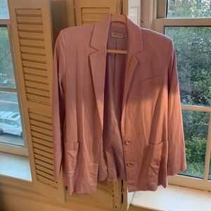 Never worn pink linen blazer